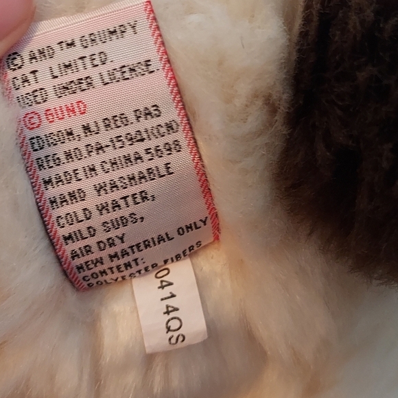 Gund Grumpy Cat Cream/Brown Stuffed Animal 9in - Picture 11 of 11